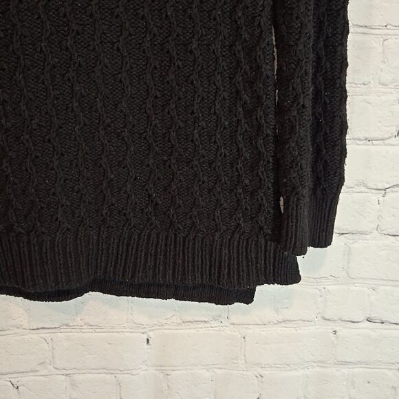 Talbot black chunky knit sweater size M - Picture 2 of 8